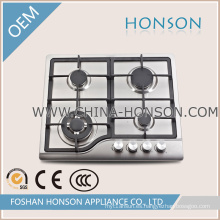 Material de superficie de acero inoxidable Gas Hob Gas Hoob